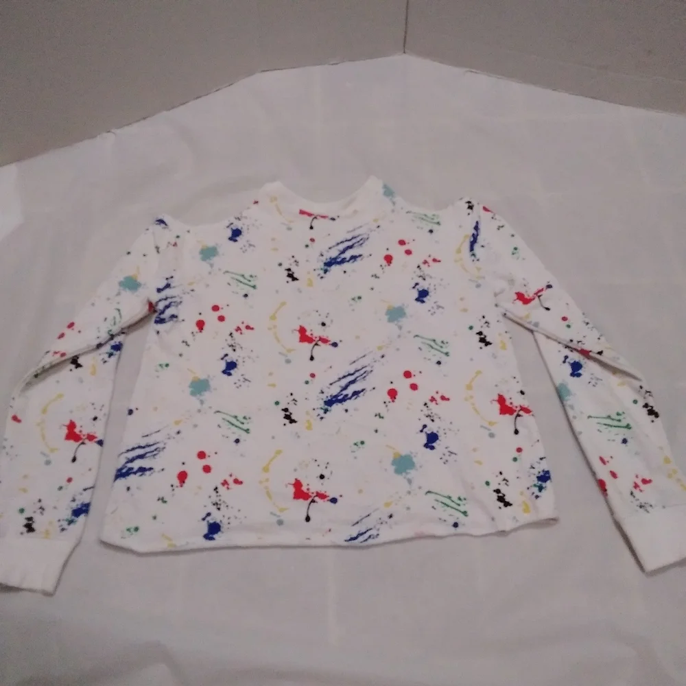Justice Active Size 12 Paint Splatter Crop